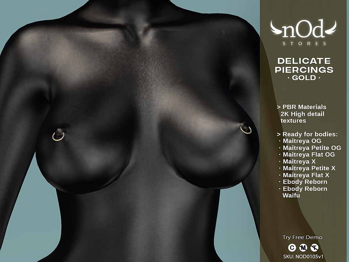 ~nOd~ Delicate Piercings  (Gold)