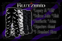 Black/White/Gray Halloween Bat M Pjs