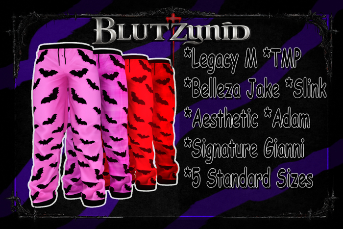 Pink/Red Halloween Bat M Pjs