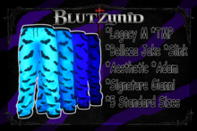 Sky/Blue Halloween Bat M Pjs