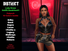 DM - MiniPack Lady Dress Outfit Sandrine Set #1 v1