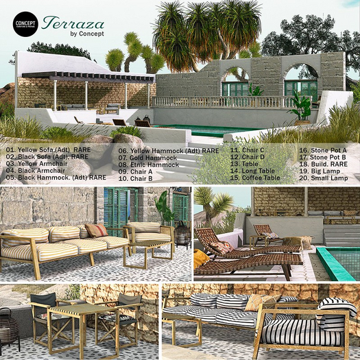 02. CONCEPT} *La Terraza. Black Sofa. RARE