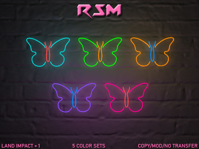 Butterfly 1 Neon