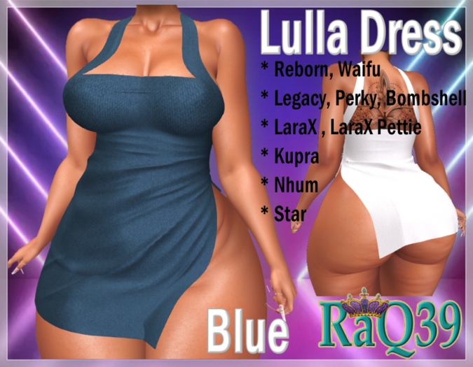 [R39] Lulla Dress-Blue