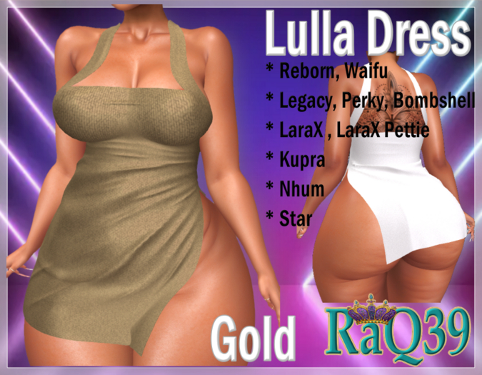 [R39] Lulla Dress-Gold