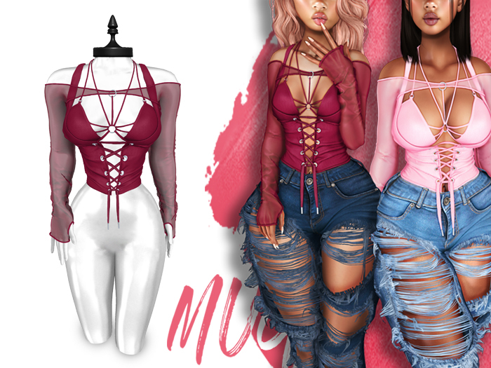 Mug - Ellie Top - Maroon