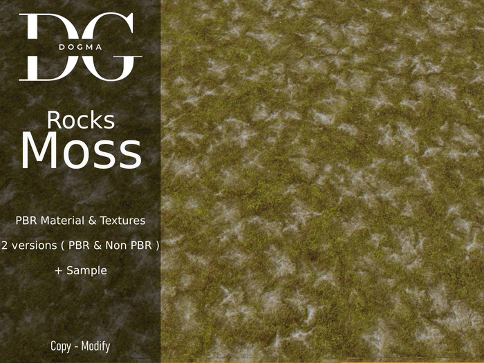 [Dogma] Rocks with Moss PBR/NON PBR Fatpack