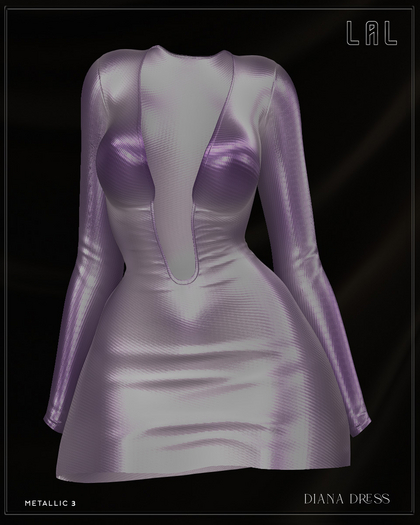 -LAL-Diana Dress  [METALLIC 3 ]
