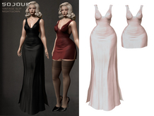 SOJOUR - Vintage slip nightgown - nude