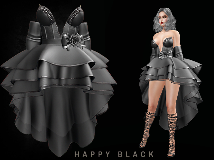 GGVG HAPPY OUTFIT BLACK