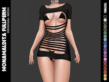 237 - MONAMALDITA - Texture Latex - Blouse & Bikine Set