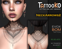 [TattooKO] Tattoo NeckArrows2 - Evox