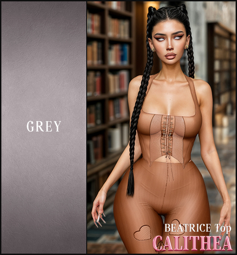 CALITHEA . Beatrice . Top . Grey