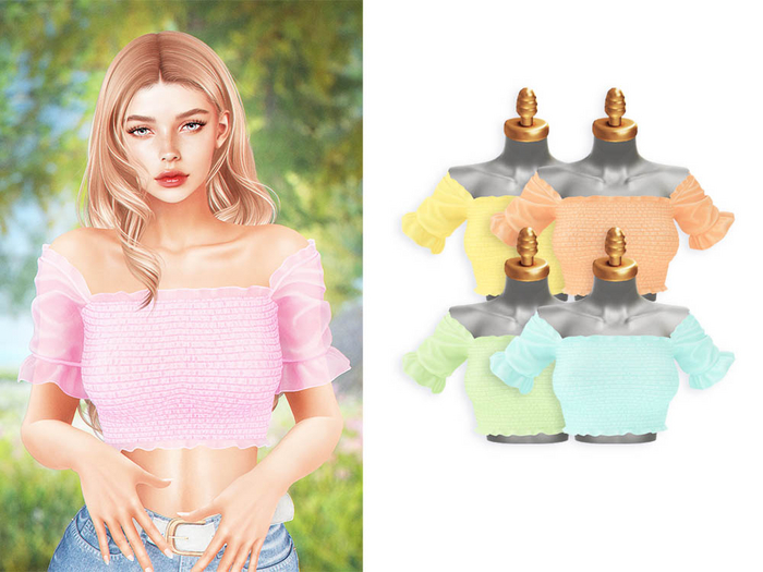 -Sorumin- Amelia TOP -Pastel2 Pack-