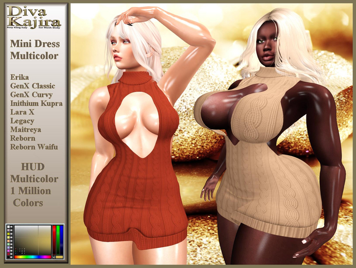 *DIVA KAJIRA* Mini Dress Multicolor