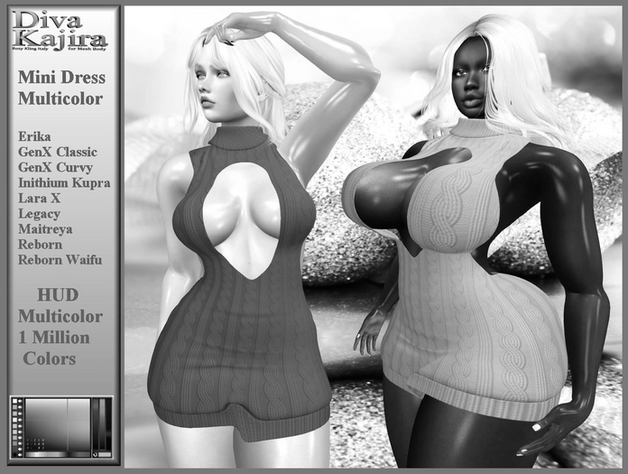 *DIVA KAJIRA* Mini Dress Multicolor  DEMO