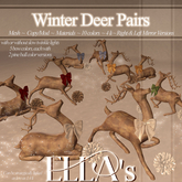Ella's - Winter Deer Pairs
