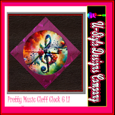 Clock Music Cleff