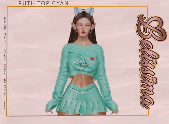 [Belissima] Ruth Top Cyan
