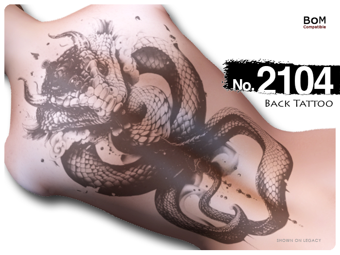 (Back Tattoo) No.2104