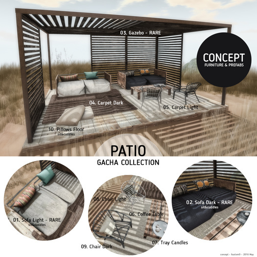 03. Concept} Patio Gazebo - RARE