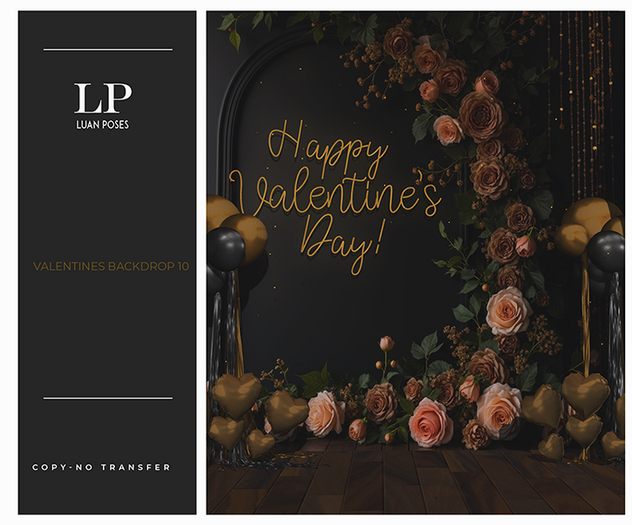 Luan Poses Valentines Backdrop 10