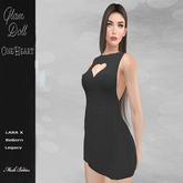 Glam Doll-OneHeart Minidress Black