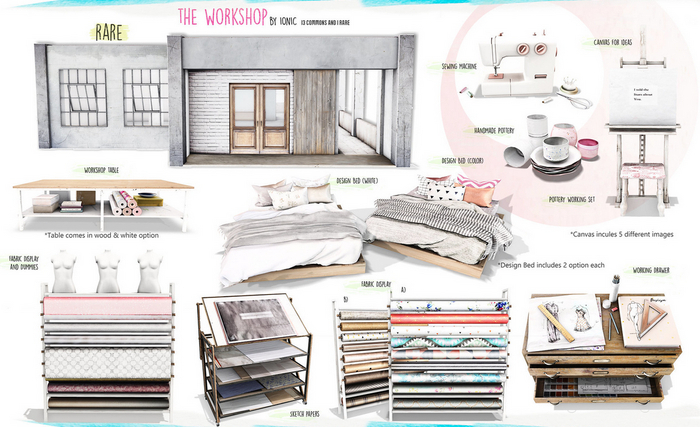 ionic : The Workshop FULL SET inc RARE