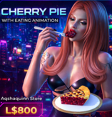 Cherry Pie with Eating Animation  | National Pie Day Big Sale – Aqshaquinn Store