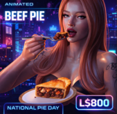 Animated Beef Pie with Fork | Eating Animation | Copy & Transfer | National Pie Day Big Sale – Aqshaquinn Store