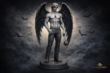 Angel of Shadows Sculpture – Dark Gothic Angel Decor – Elegant Fantasy Art