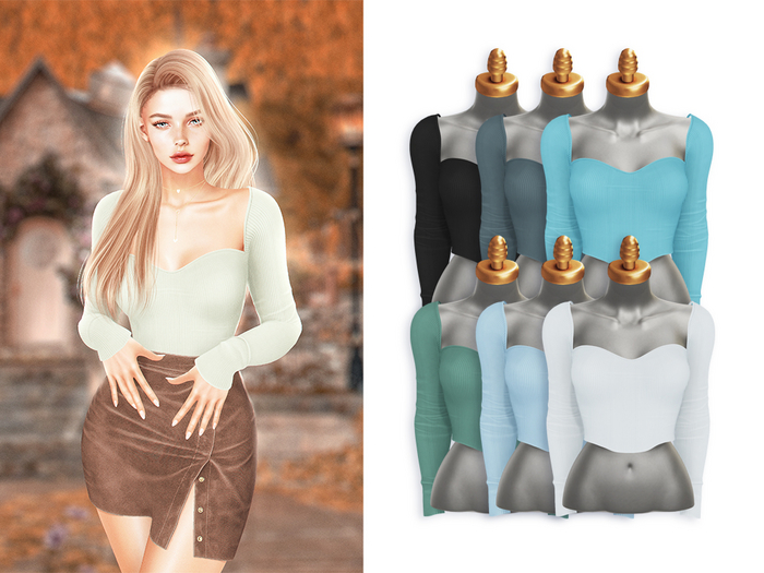 -Sorumin- College Chic SET -Top PACK3-