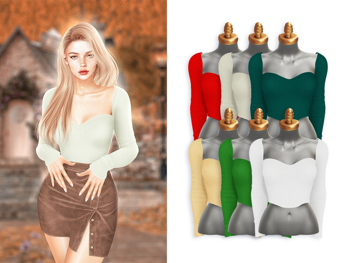 -Sorumin- College Chic SET -Top PACK4-