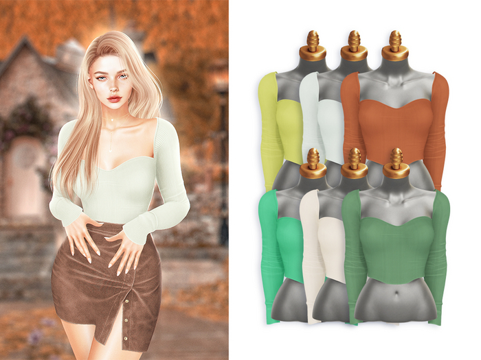 -Sorumin- College Chic SET -Top PACK5-