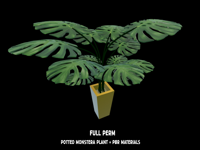 ~ VV ~ Potted Monstera - Full Perm