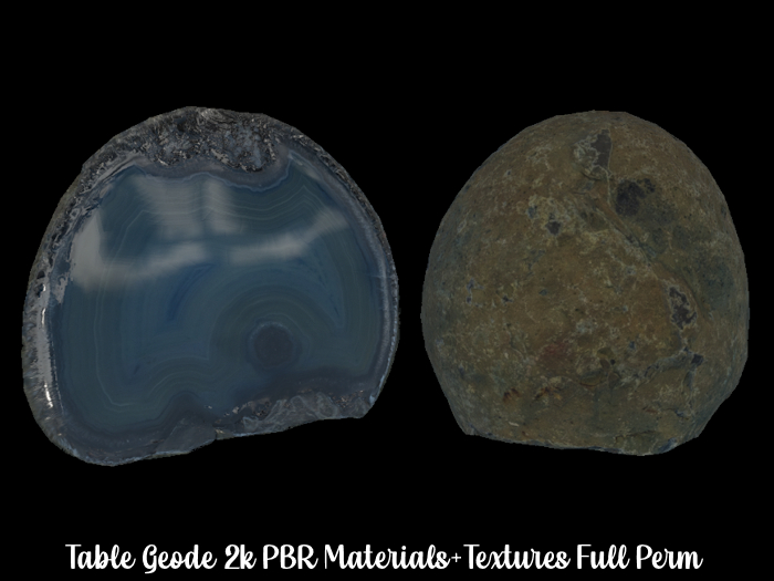 ~ VV ~ Table Geode Decor - Full Perm