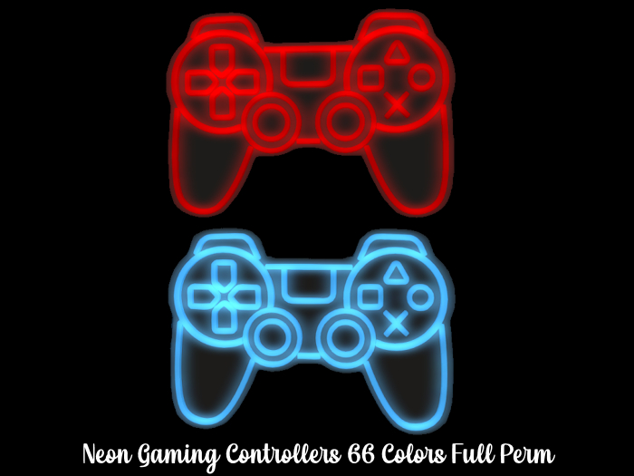 ~ VV ~ Neon Gaming Controllers - Full Perm
