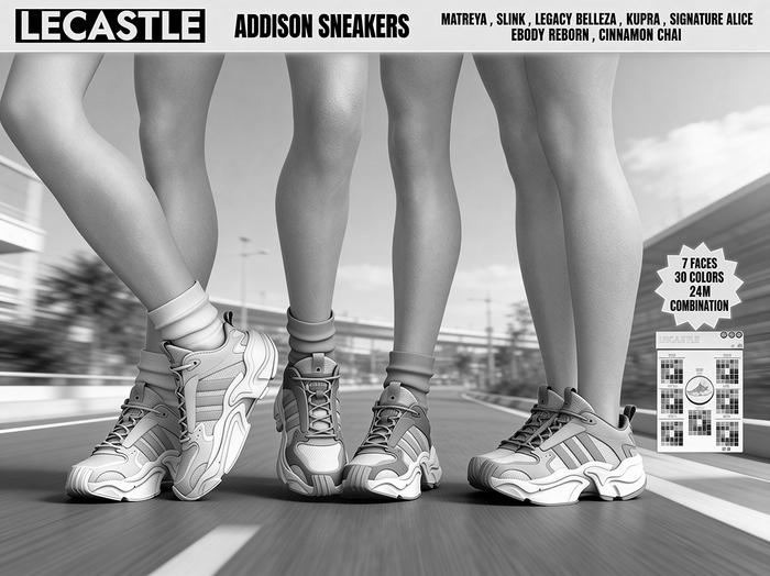 [LECASTLE] Addison Sneakers *DEMO*