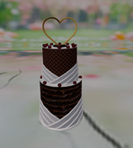 Chocolate cherize cake with part 