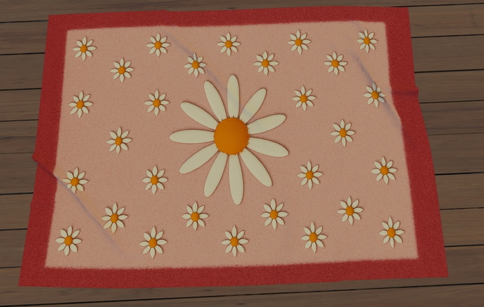 Pink Daisies Rug