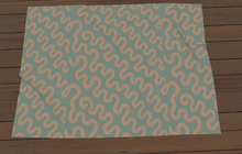 Pale Pink/Blue Shagpile Rug