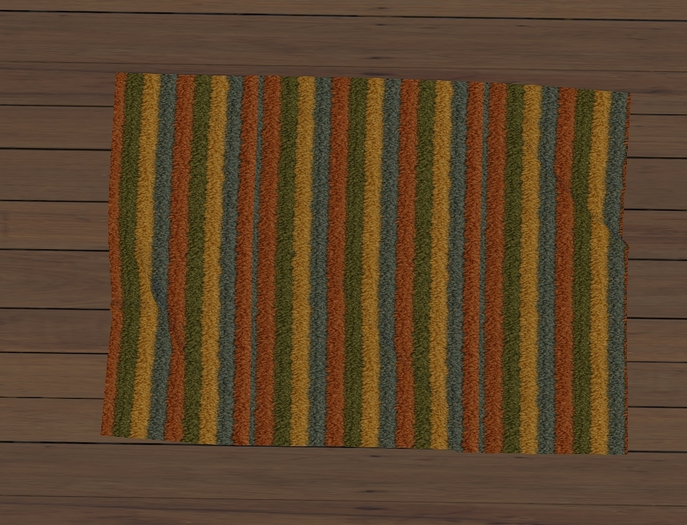 Multi Stripe Shagpile Rug