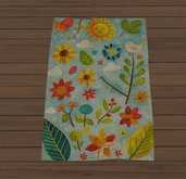Flowers Nursery Rug