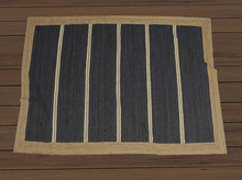 Blue Stripe Coir Rug