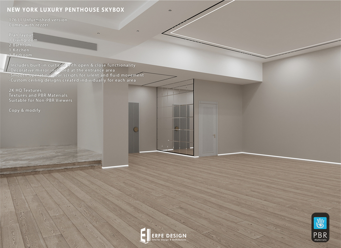 Newyork Skybox Penthouse Unfurnished [Erfe Design]*