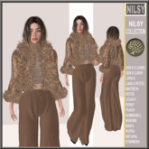 FRINGED FAKEFUR OUTFIT WITH BOOTS