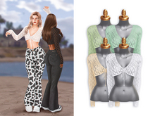 -Sorumin- Soft Flare SET -Top Pastel 2 Pack-