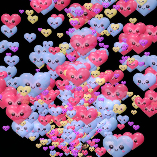 Colorful Hearts  Confetti Tosser Thrower