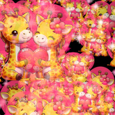  Giraffe  Couple Confetti Tosser Thrower