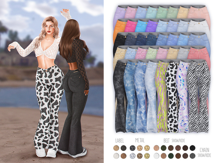 -Sorumin- Soft Flare SET -Pants FATPACK-